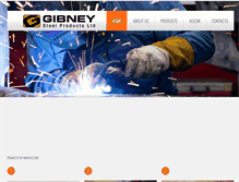 Tablet Screenshot of gibneysteel.com